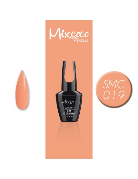 SMC 019 BARNIZ SEMIPERMANENTE MIXCOCO 15ML (MELOCOTON)