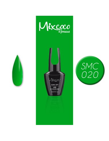 SMC 020 BARNIZ SEMI-PERMANENTE MIXCOCO 15ML (VERDE INTENSO)